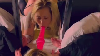 Hot Blonde With Fat Ass Drinks Pee & Gets Fucked (OnlyFans blondie_dread for full video)