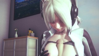 Hentai Uncensored - Sexy Cat Girl Boobjobs Big Cock