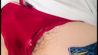 タイトなジーンズの上からオナニー♡パンツびしょびしょに濡らしてイク♡【素人個人撮影】