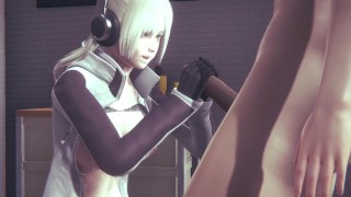 Hentai Uncensored - Sexy Cat Girl Handjob Big Cock