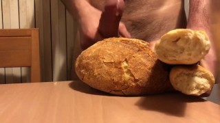 Cum on fresh bread