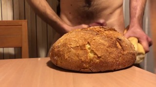 Cum on fresh bread