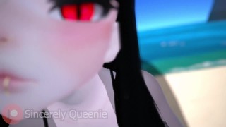 Lewd BEACH ASMR with a flirty teen who purrs into your ears and licks them! Roleplay - ASMR - VRChat