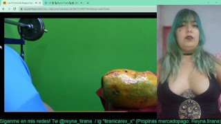 Reacciono a SE FOLLA UNA PAPAYA!! Omg xD 