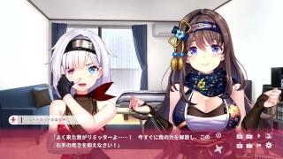 【R18版女忍者エロゲーNinNinDays2動画2】爆乳忍者桔梗ちゃんが全裸で家に..おっぱいエロすぎ！(爆乳くノ一 ニンニンデイズ2実況プレイ ninja Hentai game)