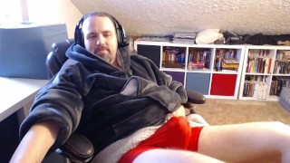 Dirty Talking while Cum in my Red Underwear