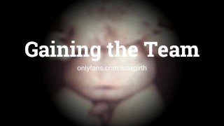 Football team fattens up mascot - ASMR Gainer Fiction Audio