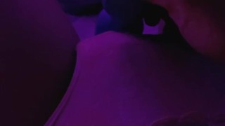 Kitten plays with vibrator