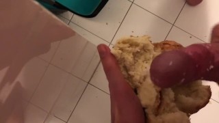 fucking bread with cum