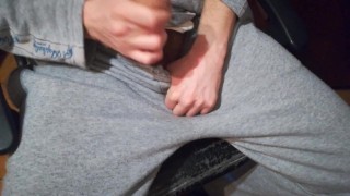 Male Handjob In Swatshirt
