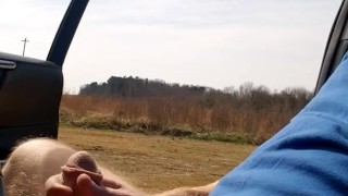 Playing with soft dick, waiting on this guy to take the bait