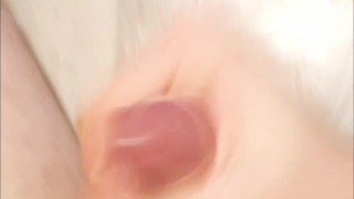 Jerk off hard and cum all over my body