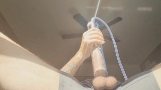 Penis Pumpin My Perfect Sized 7 1/2 inch Thick Cock, Big Balls an Extra.