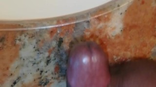  Fat Guy his Small Dick enjoy handjob