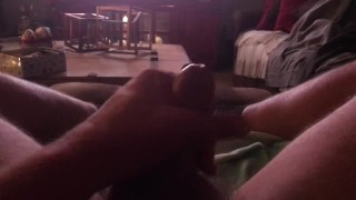 Having a good time alone and rubbing one out!