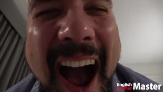 POV dilf with uncut cock makes love to sissy cd slut on and cums for her on Valentine's Day PREVIEW