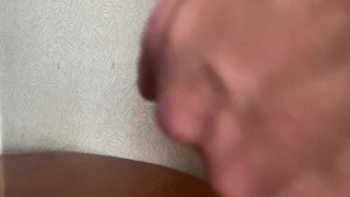 The guy decided to rest after work and have pocket pleasure