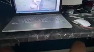 Long cum squirt watching porn