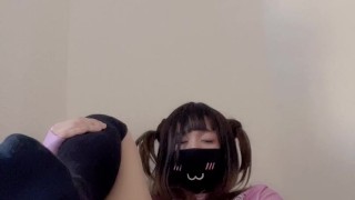 女装子のディルドオナニー