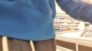 Would you like to suck my cock at the supermarket? risky masturbation