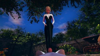 Gwen Stacy footjob