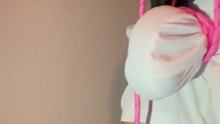 BULGE ROPE BONDAGE - TIED UP Ball-Busting