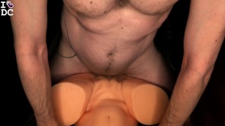 Daddy tells you to look at him & tell him you want his cum inside you! Hot guy FPOV fucks a sex doll