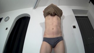 Kudoslong posing for the camera as he strips to his briefs and wanks