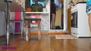 the husband was a little distracted and the wife without panties seduced a mutual friend