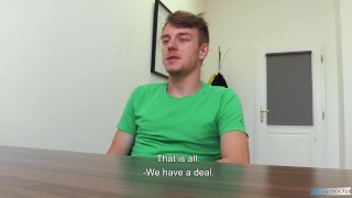 BigStr - Brunet Dude Needs Plenty Of Money To Help His Family & Agrees To Have His Ass Fucked For It