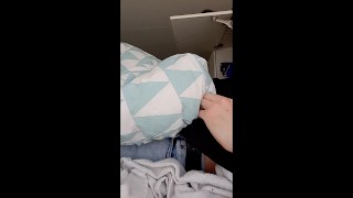 Super horny way to turn myself on to delicious ejaculation. But quietly one caught me.