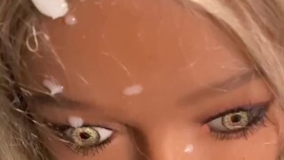 Gorge profonde ejaculation facial
