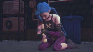 Jinx loves to masturbate big cocks