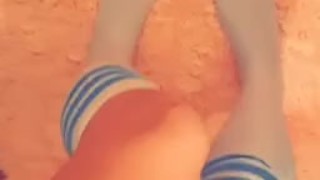 Dancing in socks fetish 