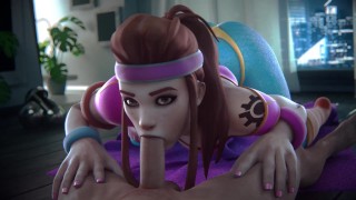 Brigitte Overwatch blowjob - (FpsBlyck)