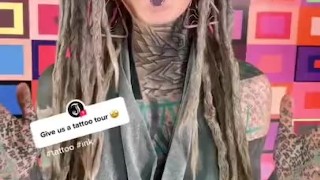 Anuskatzz little TATTOO TOUR - More on my TIKTOK = Same name - Model ink inked tattoos piercings