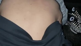 Amateur gay sex in the car without a condom in sportswear