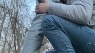 Amateur gay suck outdoor (blowjob in sportwear)