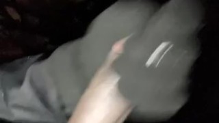 Winter Time Young Nigga Gorgeous Big Black Dick Pissing In The Woods