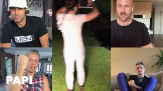 Papi - Diego Sans & Luis Rubi Watch Themselves Fuck & Review Their Scenes With The Crew Members