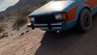 Miss Stacy has some Topless fun in the Rabbit