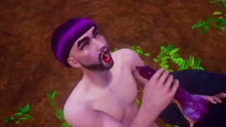 Hot sex With a Furry werewolf