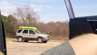 Ginger dick out in public 