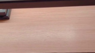 Hung Smooth Solo Jerk Off Ass Play Cumshot in Gym Bathroom POV
