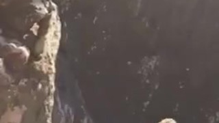 Naughty exhib jerking off at the beach ... almost getting caught!! 