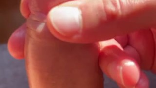 Colombian Close up thick and hard uncut cock 