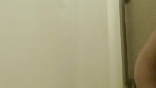 College Teen Caught Showering and Jerking Off