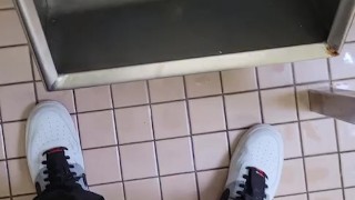 Johnholmesjunior in very risky mens public vancouver bathroom