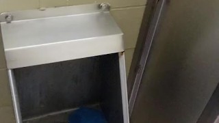 Johnholmesjunior in very risky mens public vancouver bathroom