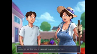 Summertime Saga - peguei minha tia na cozinha de calcinha pt.7